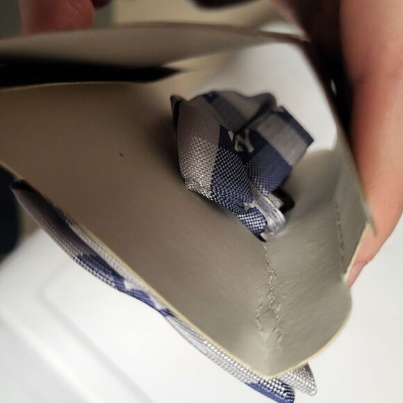 New York Yankees Men's Eagles‎ Wings Blue Gray Check Logo Bowtie - Picture 6 of 6